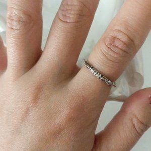 Fish Bone Ring Silver 6.5 from Anthropologie